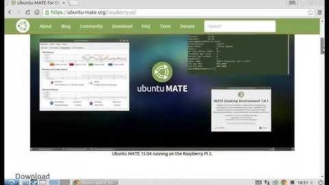 Download Ubuntu MATE for the Raspberry Pi 2 (2015-04-22 version)