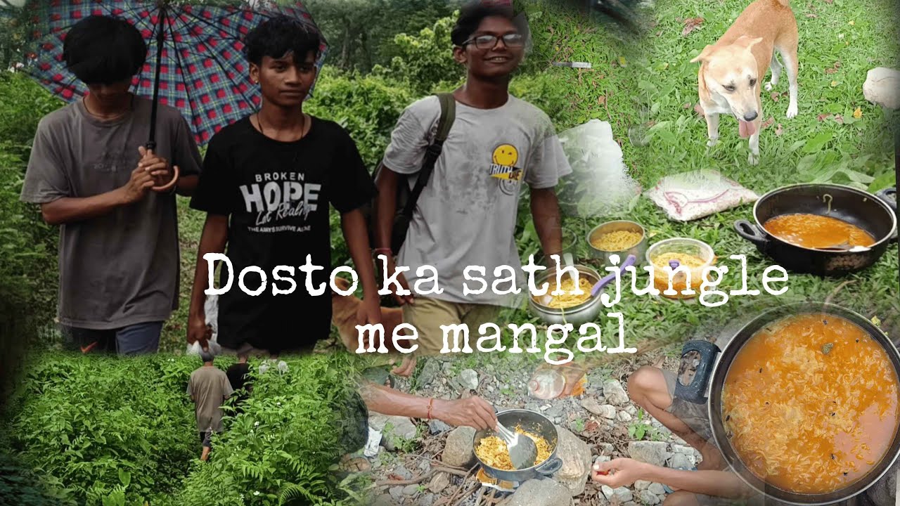 दोस्तों के साथ जंगल में मंगल || Maggi party with friends in jungle || 