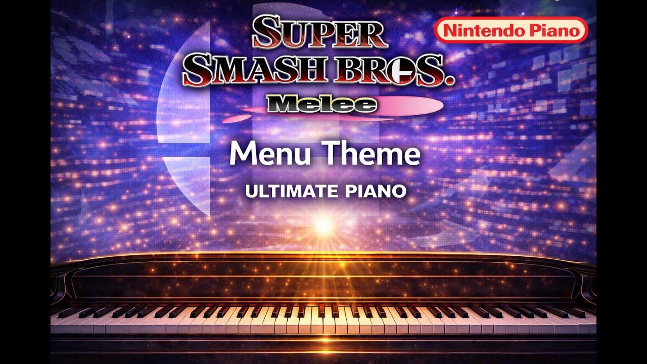 Super Smash Bros. Melee - Menu Theme Piano Tutorial With Sheet Music