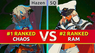 GGST ▰ Hazen (#1 Ranked Happy Chaos) vs SQ (#2 Ranked Ramlethal). High Level Gameplay