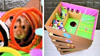 CIRCUITO CON LABERINTOS DE 6 NIVELES PARA HAMSTER DE CARTON | HAMSTER MAZE 6 LEVELS