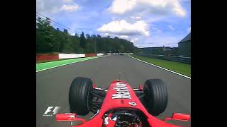 F1 Formula One Spa 2004 - Michael Schumacher Formation Lap Action