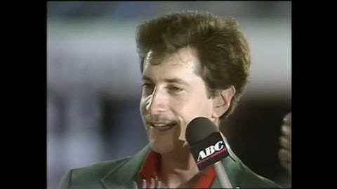 Pete Weber and the historical U.S. Open trophy