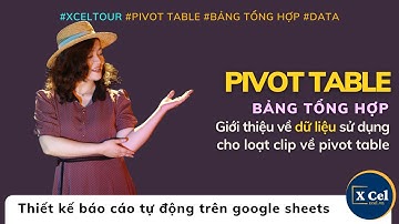 (XCelTour_12) Pivot Table - Giới thiệu về dữ liệu sử dụng bảng tổng hợp (Cô Giang XCel)