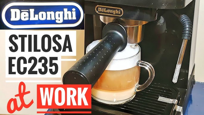 DeLonghi De'Longhi Stilosa Black and SS 15-Bar Pump Espresso Maker EC260BK  - The Home Depot