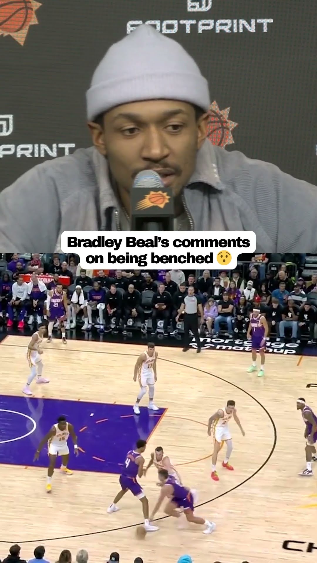 Bradley Beal speaks to the media on his new bench role ?️