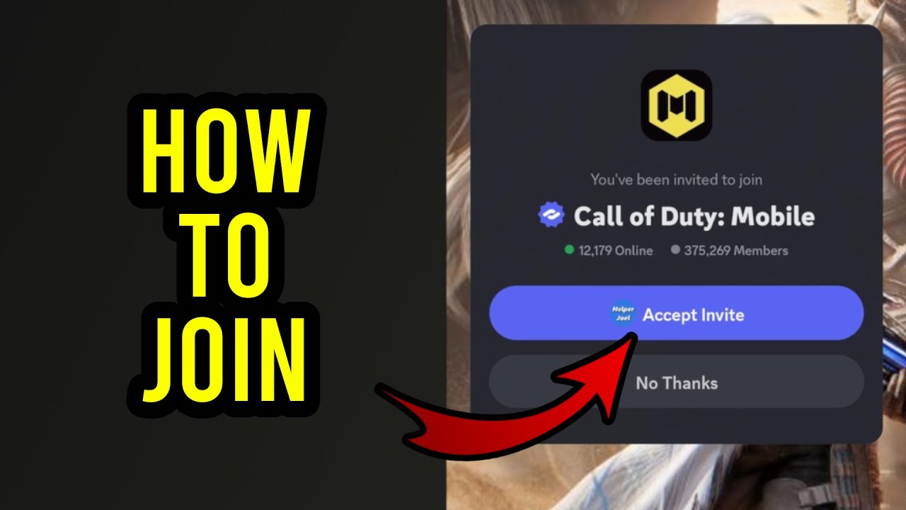 How To Join Call Of Duty Mobile Discord Server - YouTube
