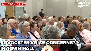 Group Raises Concerns to Ted Budd in Town Hall