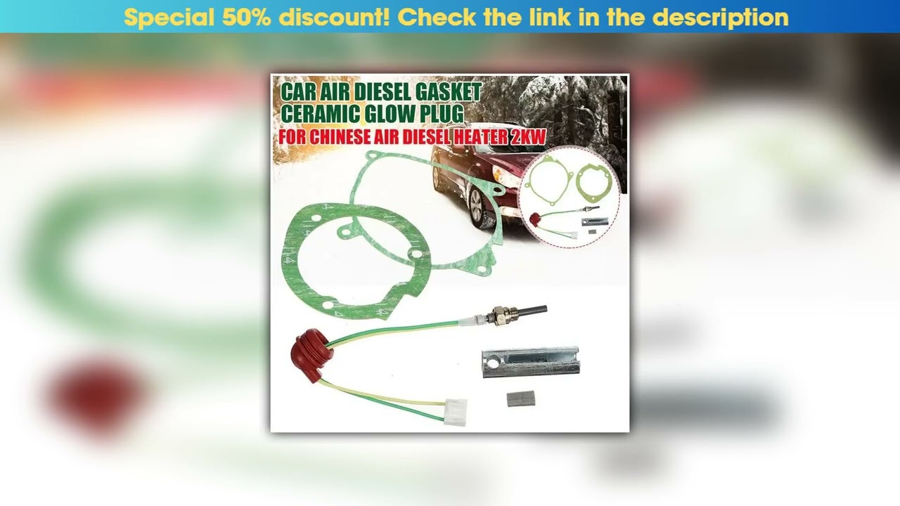 Review Air Diesel Heater 12V / 24V Ceramic Glow Plug Burner Blower Gasket Strainer For Webasto Eber