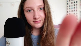 ASMR up close trigger words + hand movements