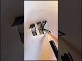 How to Draw 1K #easy #easydrawing