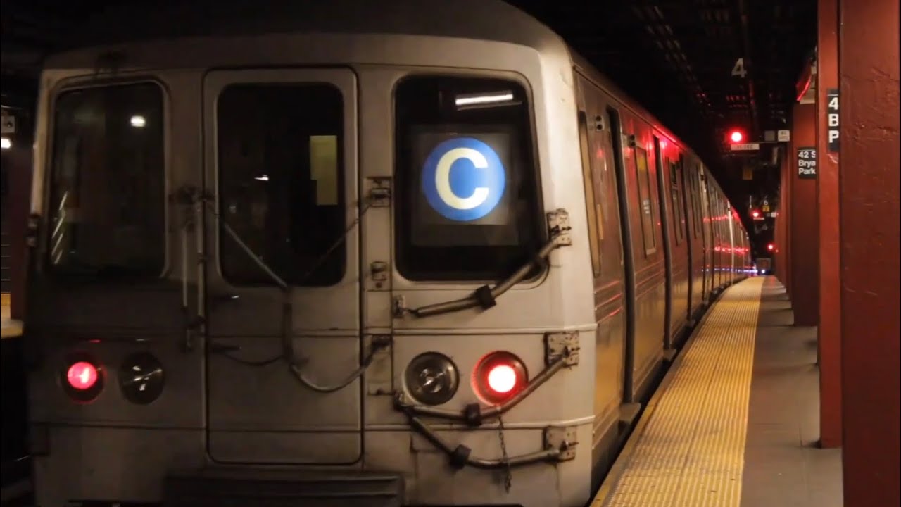 R46, R179 (A) & (C) trains @ 42nd Street-Bryant Pk - YouTube