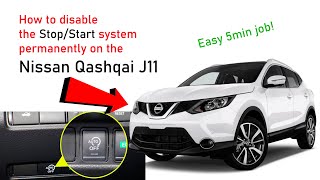 How to disable Stop/Start system permanently on the Nissan Qashqai screenshot 4