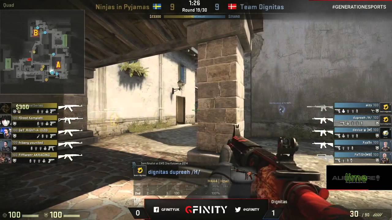 G3: Team Dignitas vs NIP [Map 2] - Quarter Final #2 (CS:GO) - YouTube