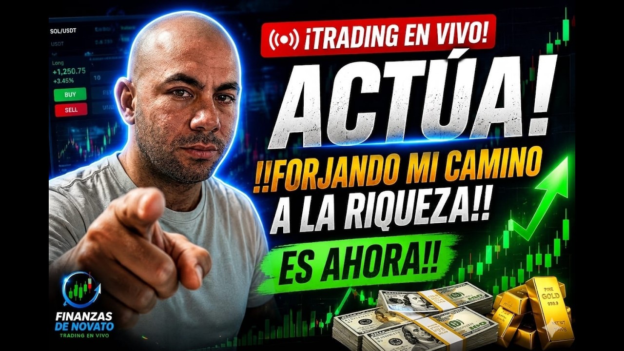¡TRADING en VIVO! Como forjaré MI CAMINO a la RIQUEZA con el TRADING e ...