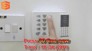 Alarm System: How to Reset System Time