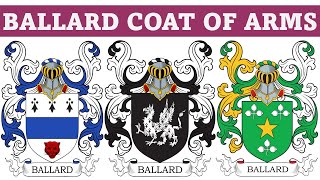 Ballard Coat of Arms & Family Crest - Symbols, Bearers, History