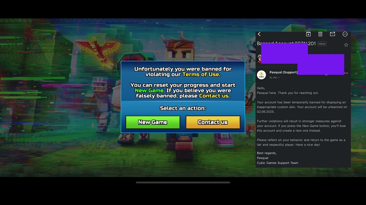 banned for wearing clothes in Pixel Gun 3D..🖕🏻