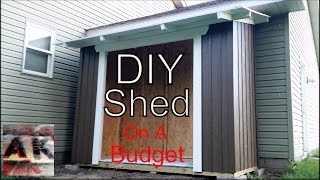 How-To Build A Budget Board and Batten Style Backyard Garden Shed Using OSB and Construction Lumber