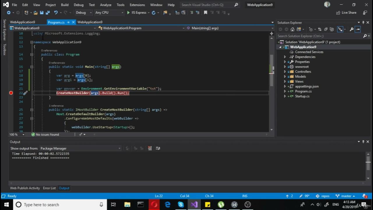 Environment variables asp net project - YouTube