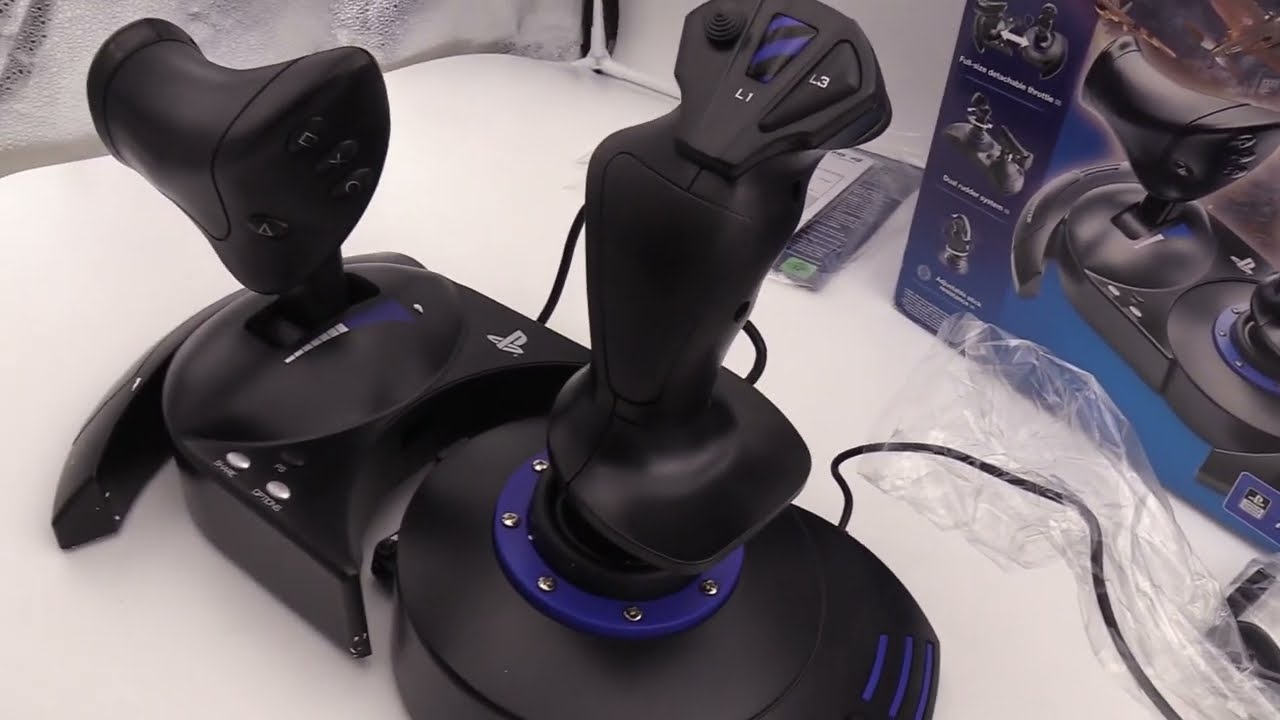 Thrustmaster T.Flight Hotas 4 PS4 Joystick with Detachable Throttle, for  PS4 and PC detailed look 