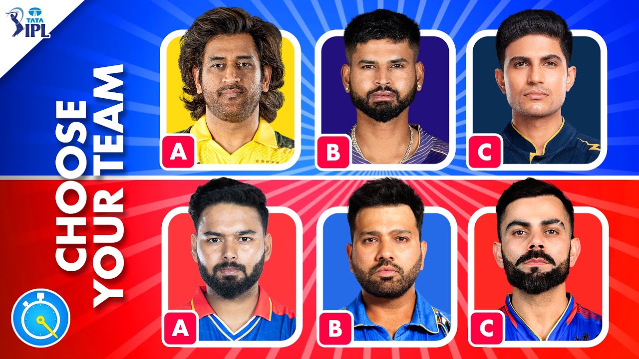 Which Player Do You Prefer - Make Your IPL TEAM | IPL Quiz | IPL 2024