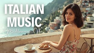 Scenic Mediterranean Seaside Escape 🛥️ Relaxing Italian Music & Ocean Waves 4K