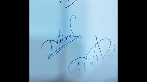 #Sinature_for_Miral #Miral_name_ka_sign #Miral Own Talent Signature Art