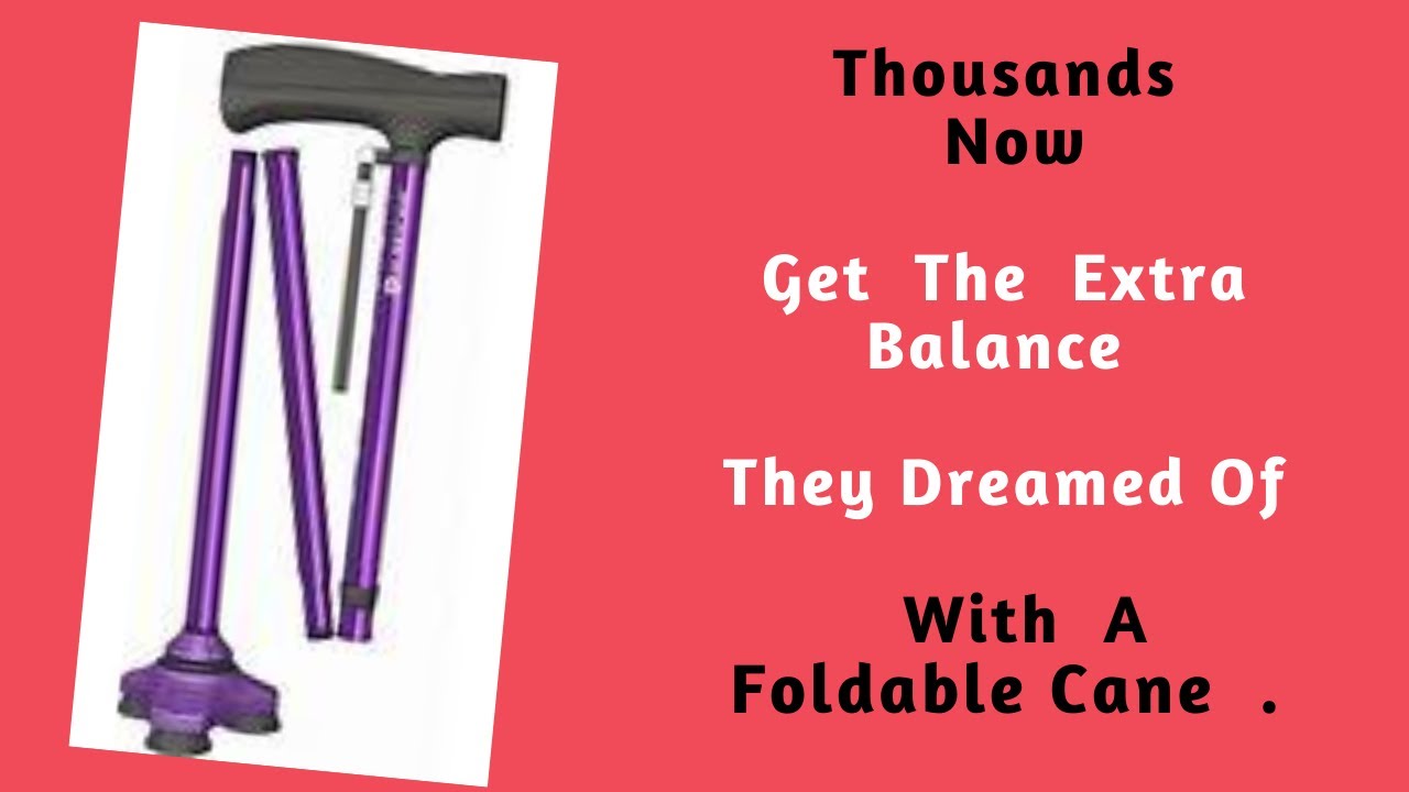 HurryCane Folding Cane Review YouTube