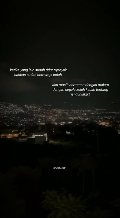 Story wa || Malam yang sunyi