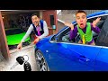 M joe trouv magie coffret  clef tourna dans les cls de la voiture de la lamborghini huracan