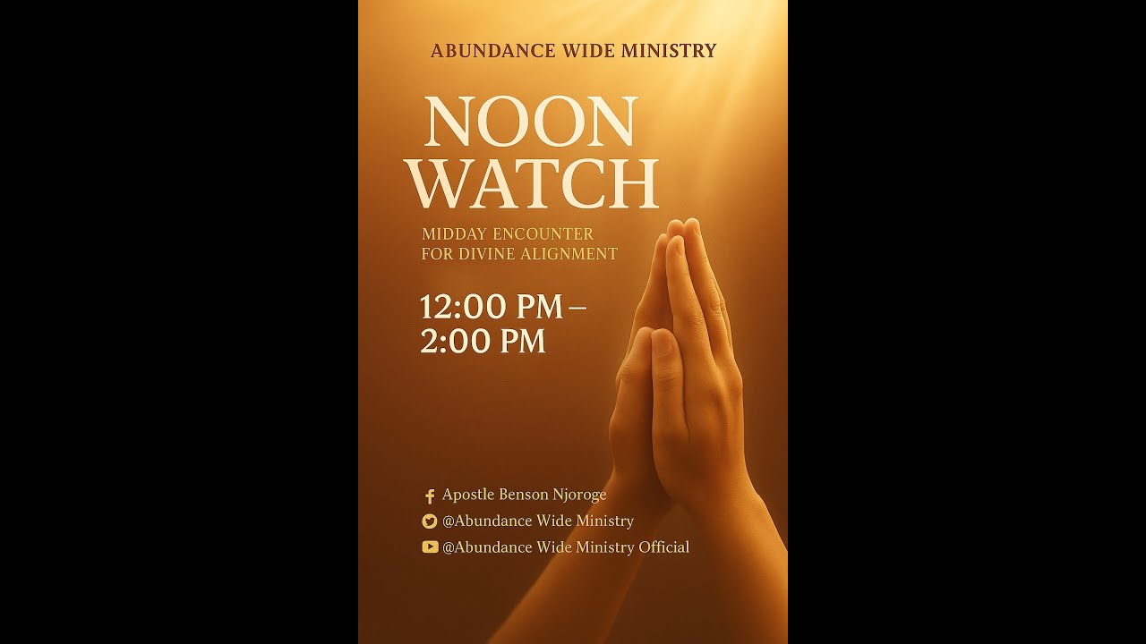 NOON WATCH.25.11.2025.THE PURPOSE AND WILL OF CREATING MAN.