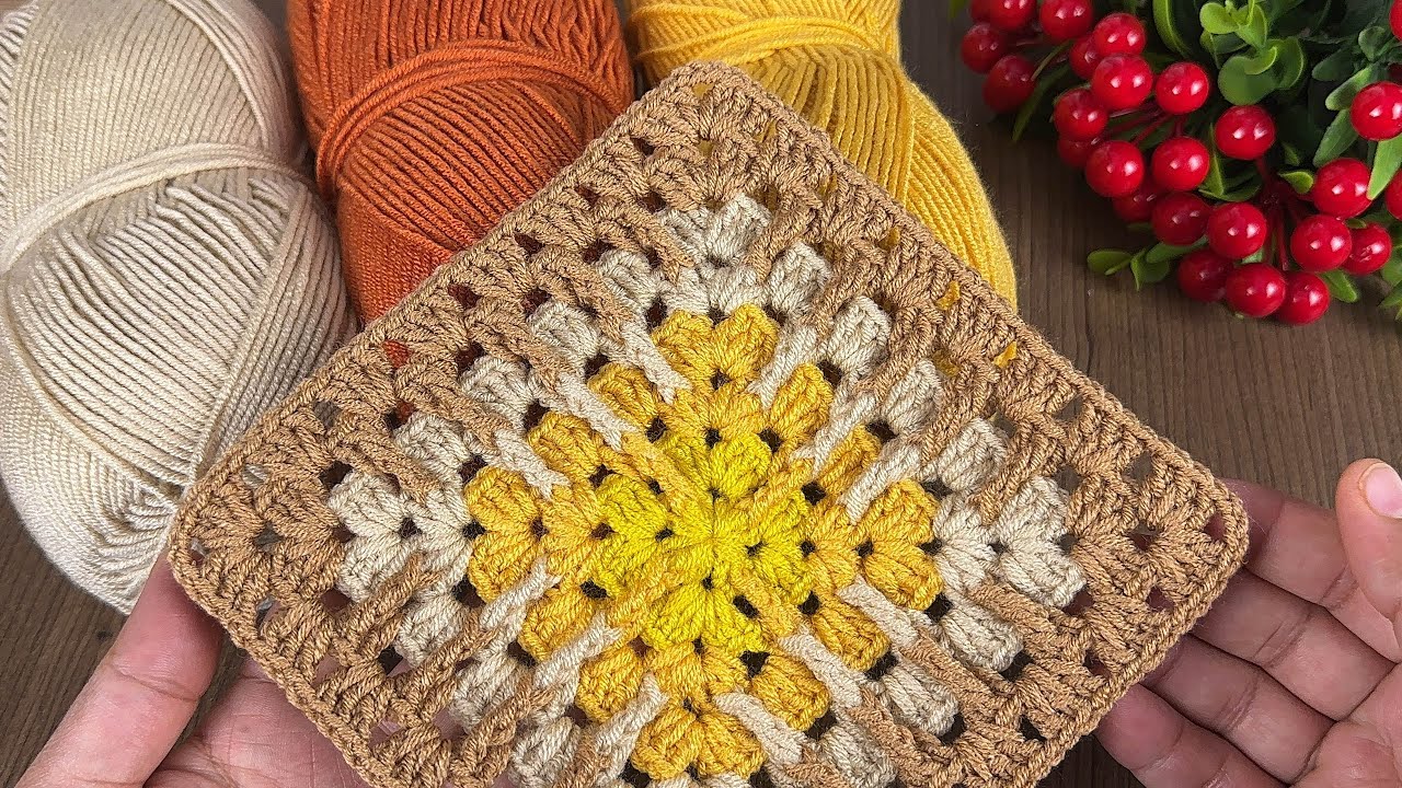 ❤️✅ 💯💥Dünya nın güzel ve kolay motifi / tek motifli bebek battaniyesi/ crochet baby blanket