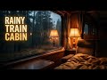 Rainy Train Cabin 🚆 Rain on Window for Sleep & Relaxation (8 Hours)