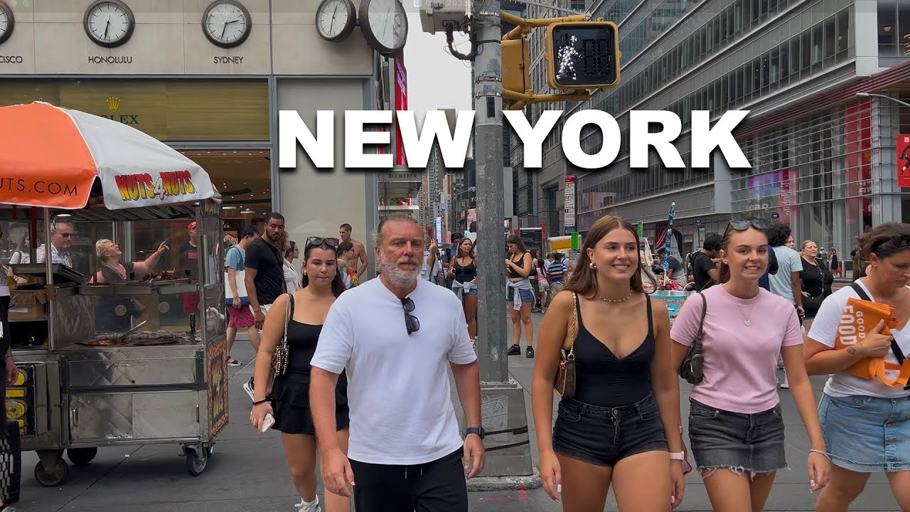 New York City Summer Walk 106°F Heatwave in Manhattan 4K NYC Walking Tour 2025