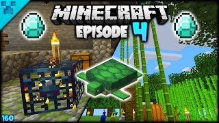 Turtles, DIAMONDS & Mineshafts! | Python's World (Minecraft Survival Let's Play S3 1.14) | Episode 4