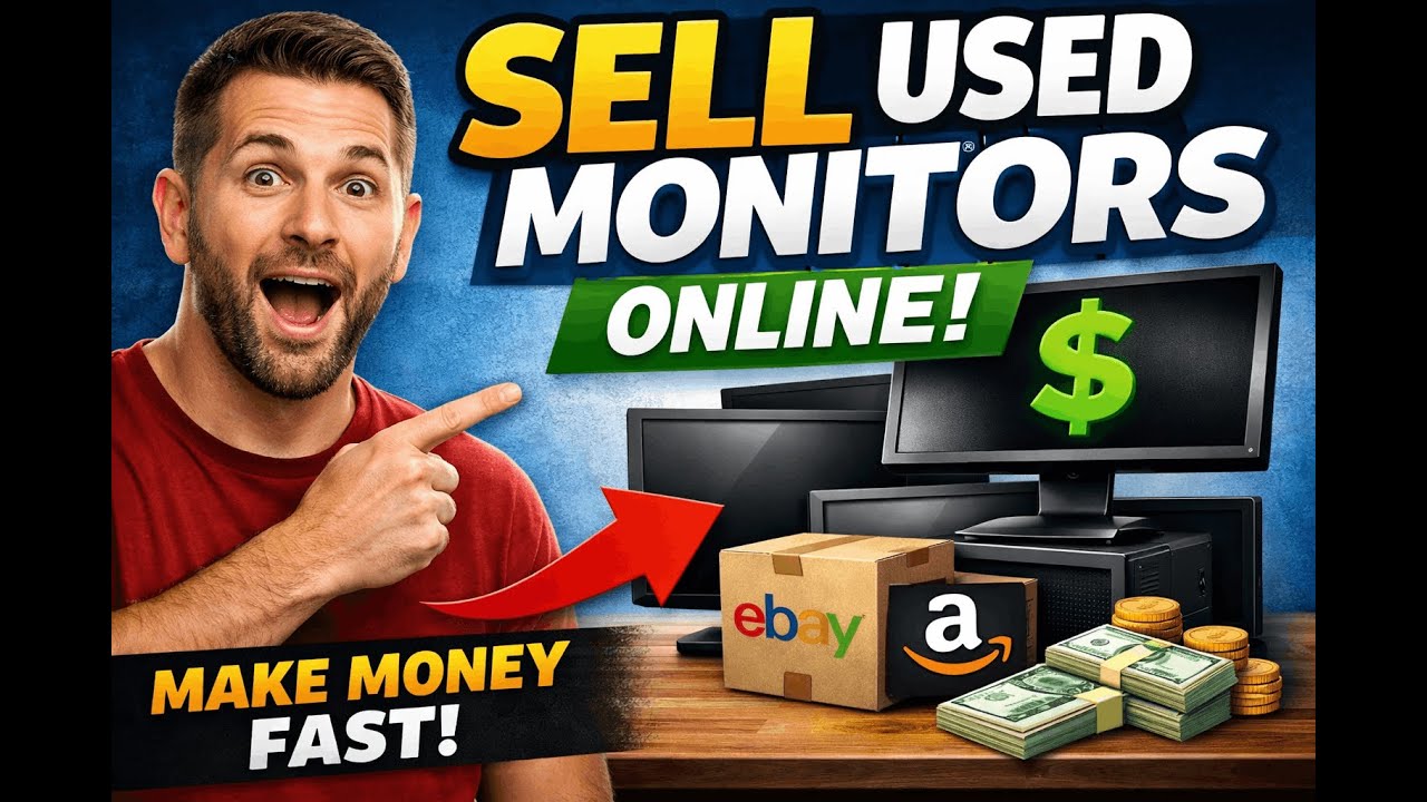 Computer Monitor Screen With Selling Software How to Sell Used Monitors Online (2026 Guide) | Get the Best Price ...