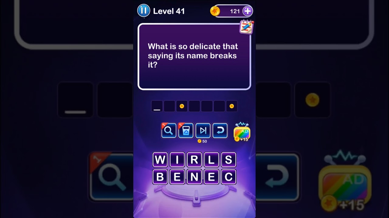 What is so delicate that saying its name breaks it? &mdash; 2023.11.24 #wordriddle #livestreamclip #live