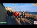 【4K HDR】Where Anime Meets the Ocean 🌅 | Sunset Walk at Kamakura High School Crossing, Japan