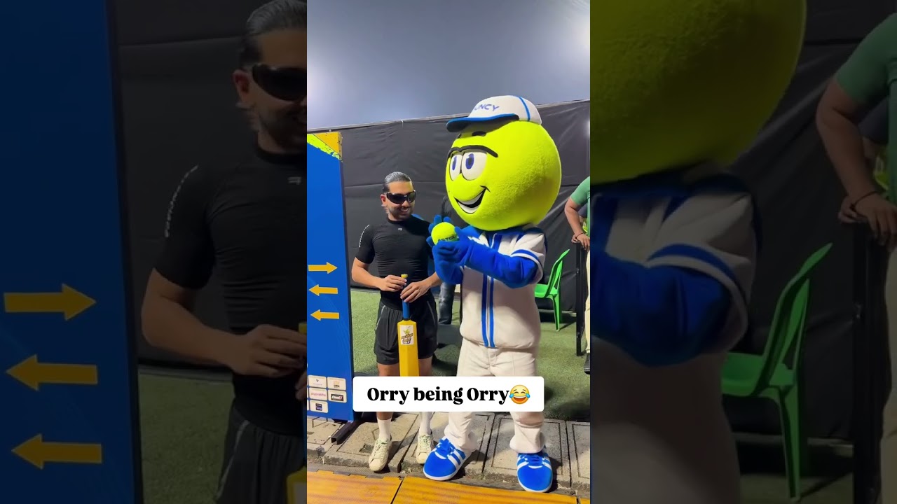 Orry at All star tennis ball cricket league....    