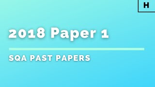 Higher Physics | SQA Past Papers | 2018 | Paper 1 (Multiple Choice)