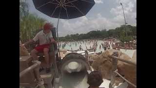GoPro video from Typhoon Lagoon, Disney World... a small slide