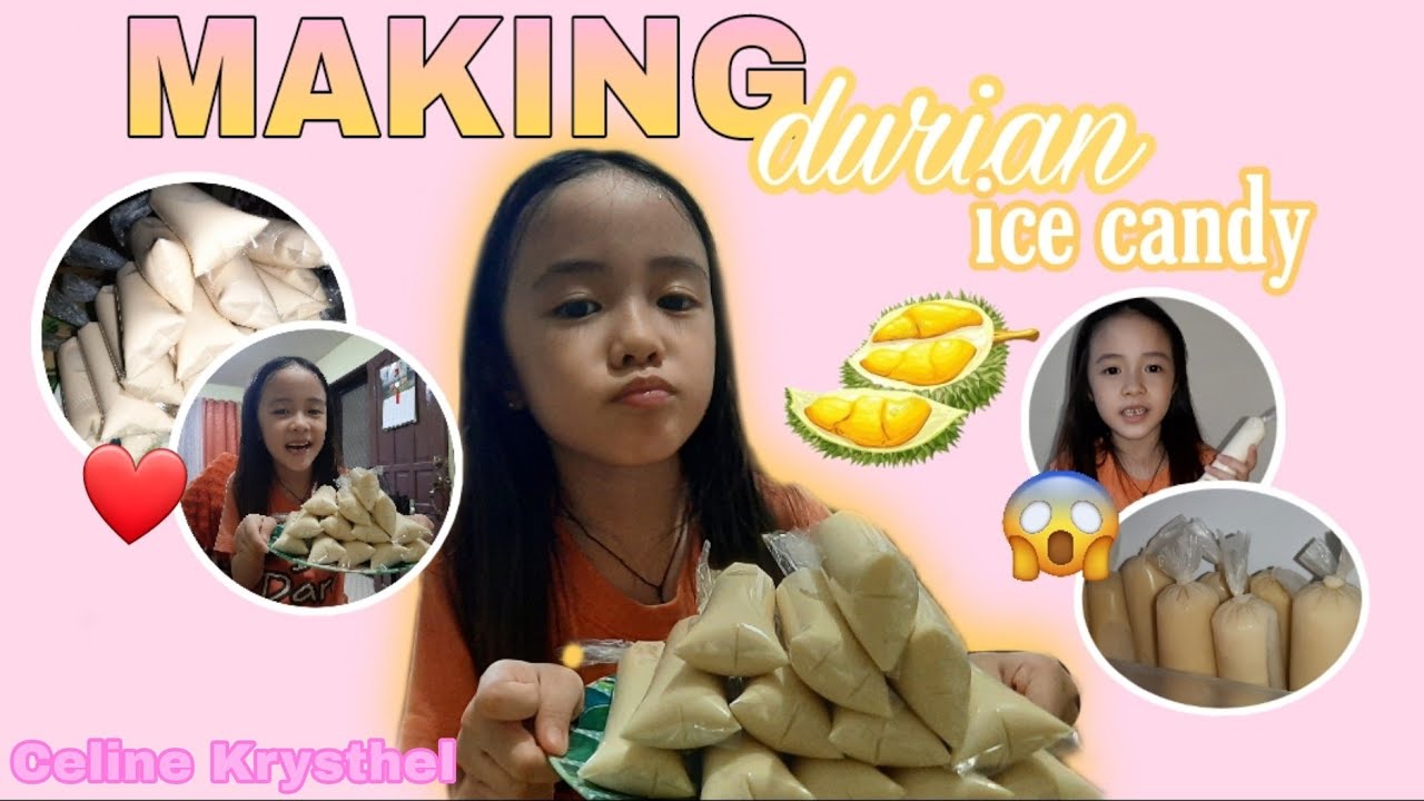 Making Durian Ice candy YouTube