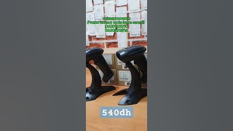 Lecteur code barre sans fil avec support en promotion #caisseenregistreuse #lecteurcodebarre