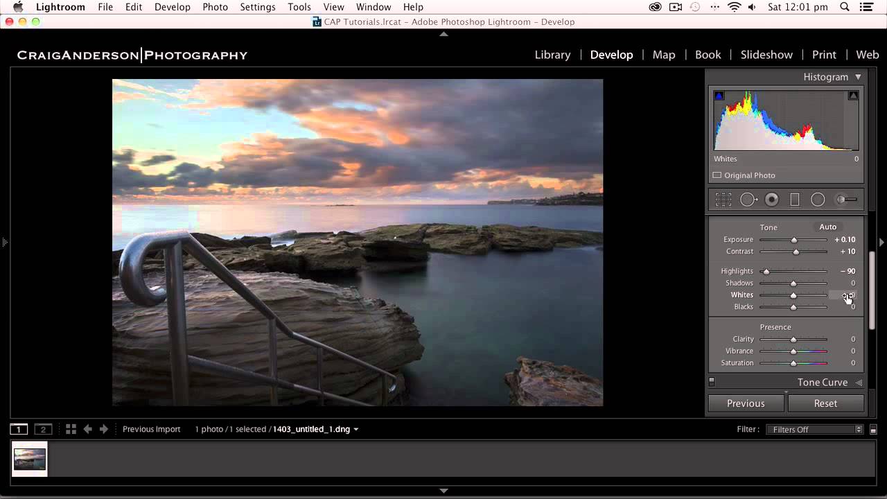 Lightroom 5 - Full Post Processing Tutorial (Ocean Pool)
