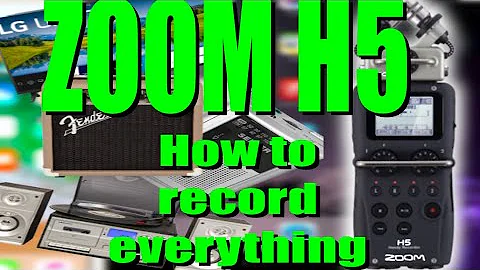 ZOOM H5   how to record anything