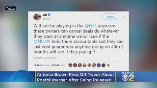 Following His Release, Antonio Brown Takes To Social Media To Call Out Steelers QB Ben Roethlisberge