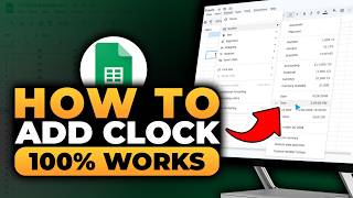 How To Add Clock in Google Sheets (𝟮𝟬𝟮𝟲) | 100% WORKS | NO Yapping, To The Point! | FAST & EASY How To Make A Clock In Google Sheets On Desktop 2026 Guide