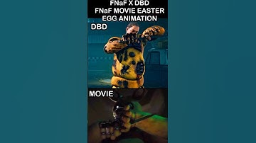 FNaF X DBD FNaF Movie Yellow Rabbit Easter Egg - Game Vs Movie | FNaF 2 Movie MEME
