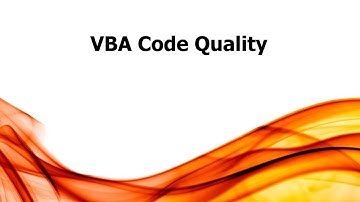 ET: VBA Code Quality